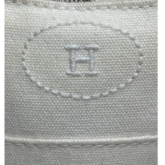 Hermès Bolide Mini Pouch White Canvas Toile H Cosmetic Case Made in France - Picture 2 of 16